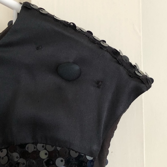 Sequined Black Dress Size M - Picture 3 of 4